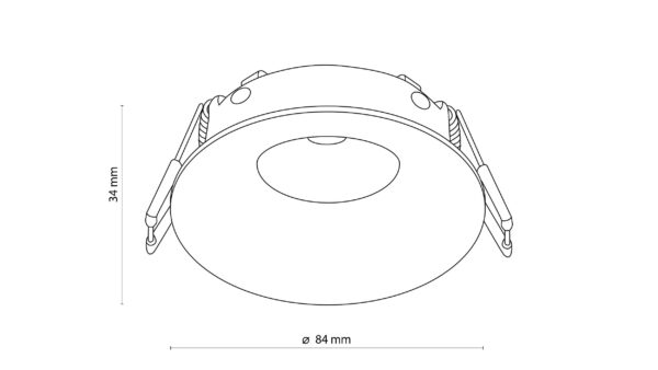 EYE OCZKO ALUMINIOWE CZARNE IP 44