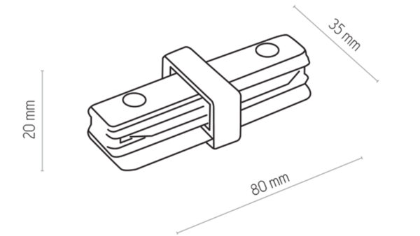 TRACER ZŁĄCZE PROSTE BIAŁE TRACER CONNECTORS